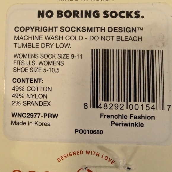 Socks Women's "Frenchie Dog Fashion" Socks women's Size 5-10.5 - Picture 10 of 10